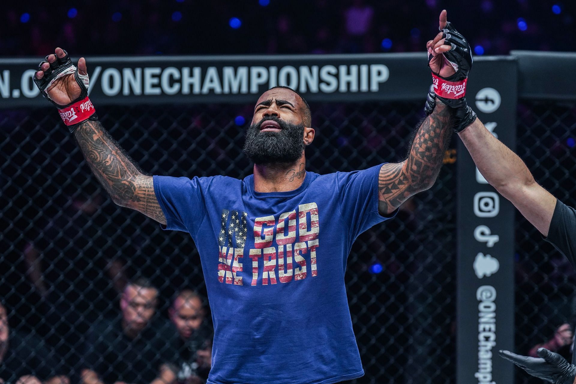 Cosmo Alexandre announced his retirement after knocking out Juan Cervantes. | Photo by ONE Championship