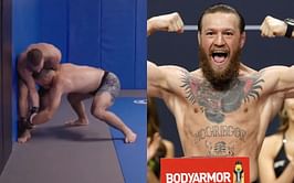Video: Conor McGregor displays incredible takedown defense and sprawling skills while wrestling 3 different fighters back to back
