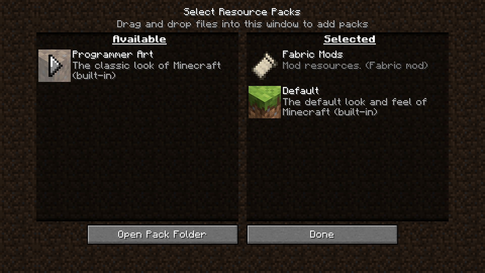 Simply activate the &#039;Programmer Art&#039; texture pack to experience Minecraft with old textures (Image via Mojang)