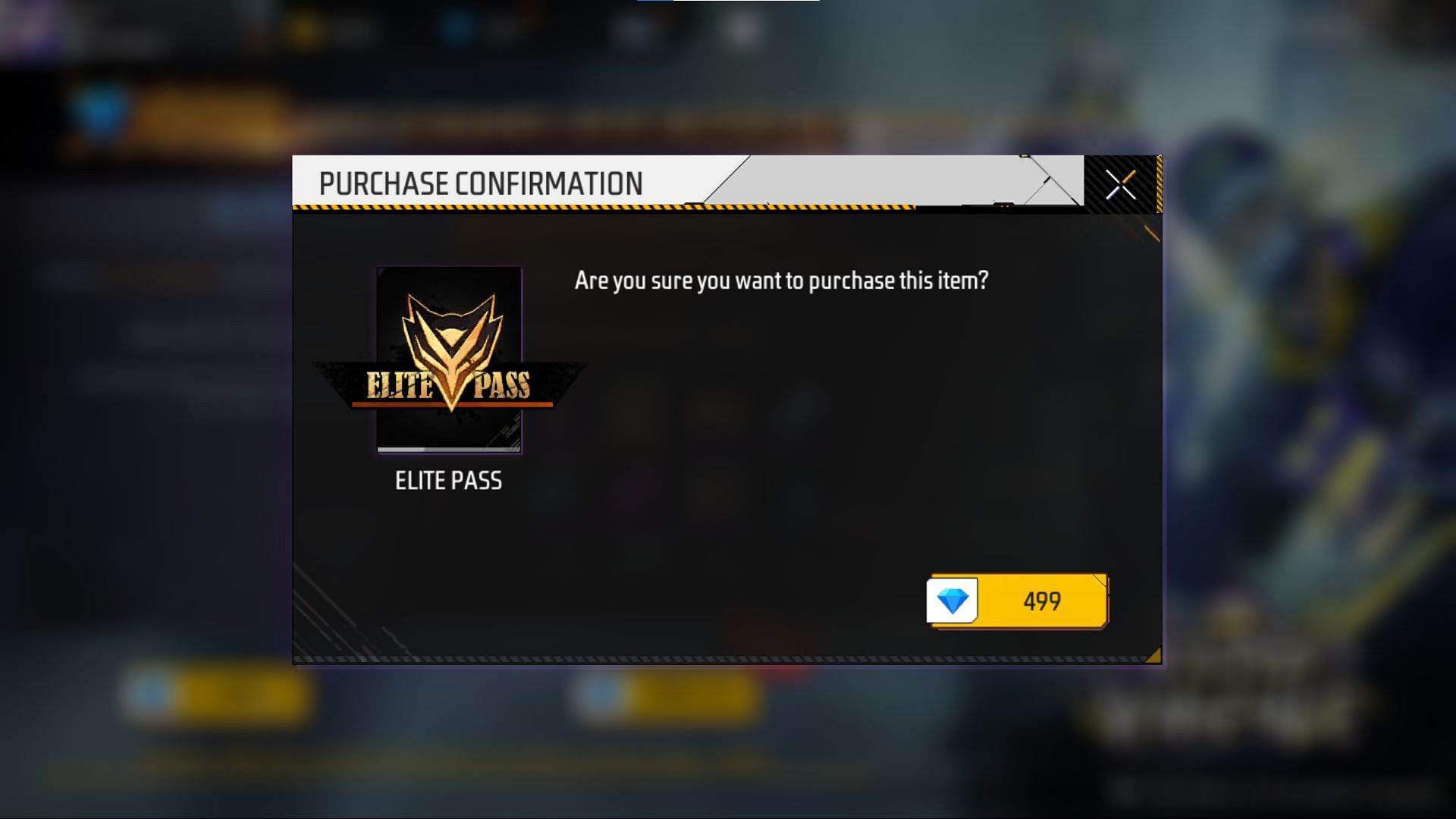 Confirm the purchase to activate the pass (Image via Garena)
