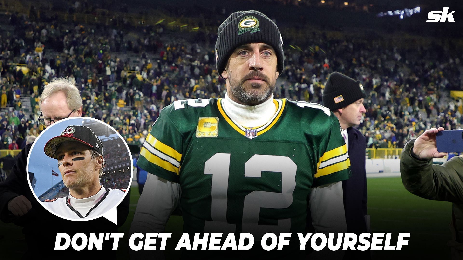 Tom Brady offers advice to Aaron Rodgers following brutal injury