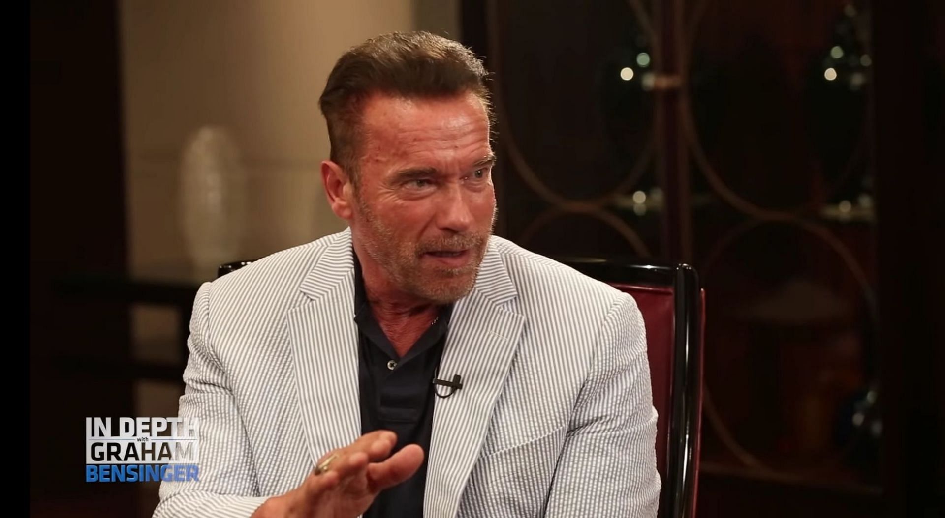 Arnold Schwarzenegger (Image via Graham Bensinger/YouTube)