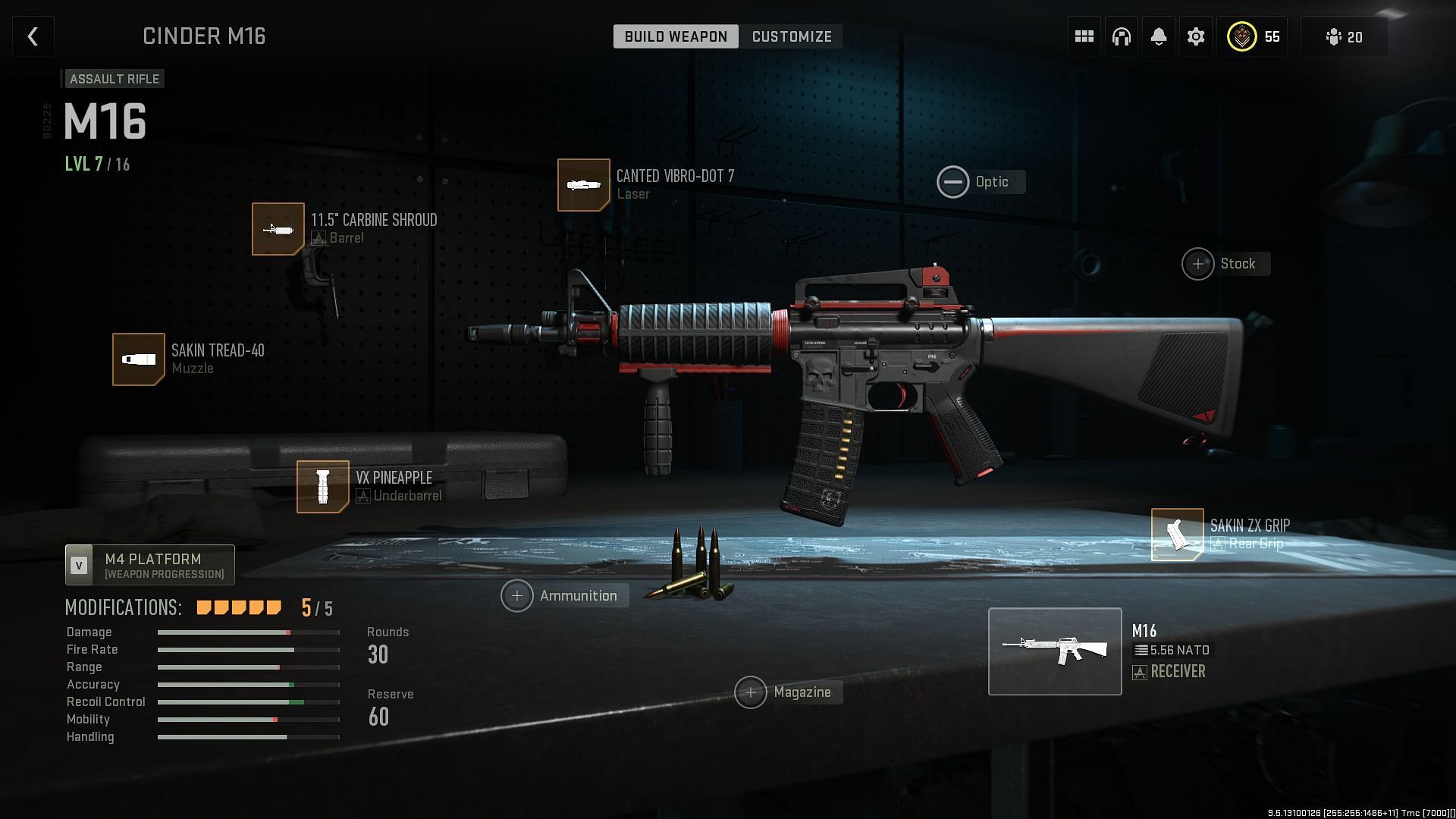 Attachments for M16 to achieve the lowest recoil (image via Activision)