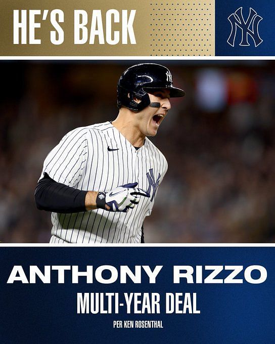 Anthony Rizzo Back With The Yankees On Multi-Year Deal, What It Means For  Aaron Judge 