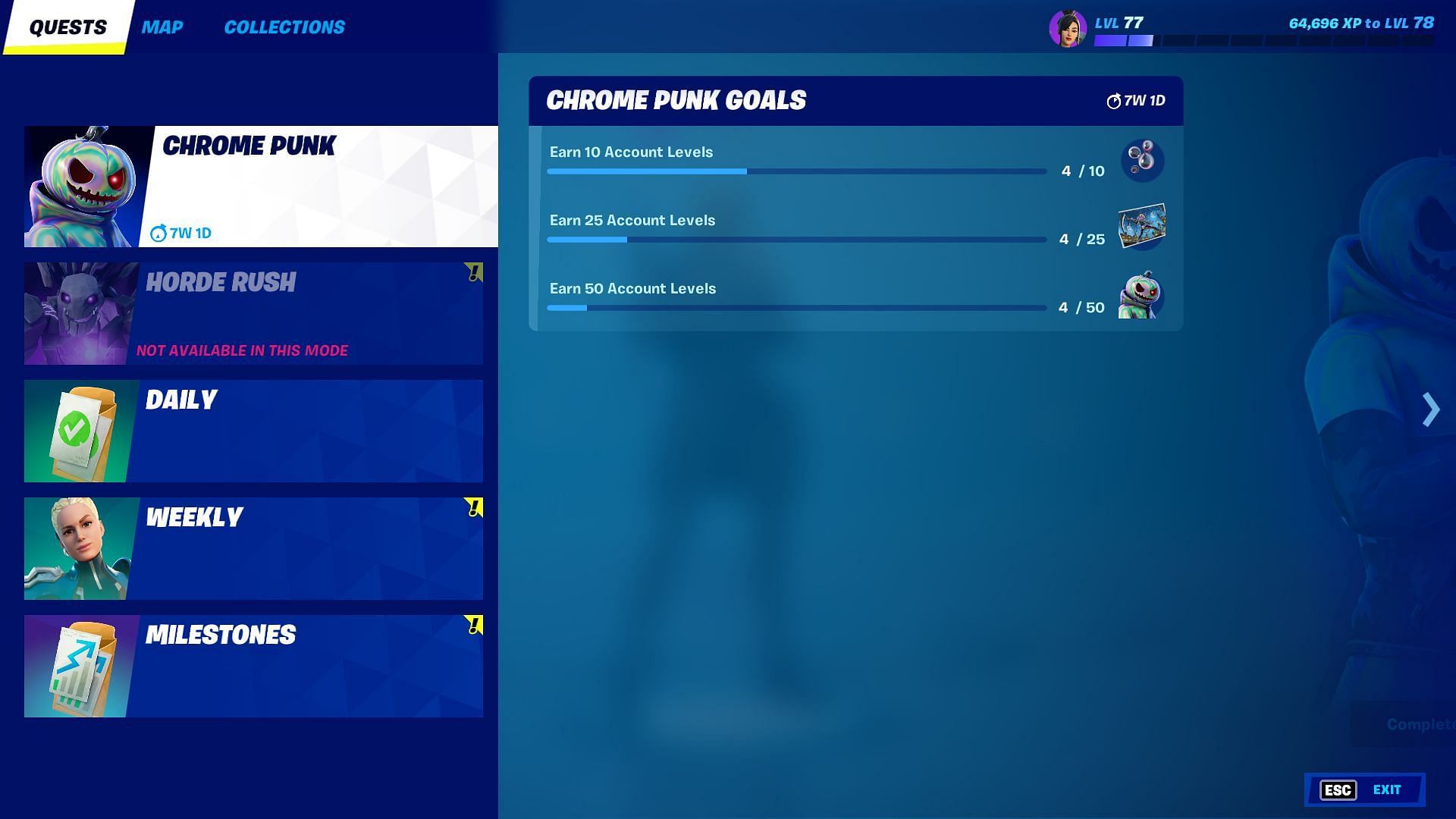 Quatre Niveaux Plus Bas, 46 À Parcourir !  (Image Via Epic Games/Fortnite)