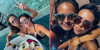 Daria Kasatkina reacts to her girlfriend sending the Russian a lovely message from the beach