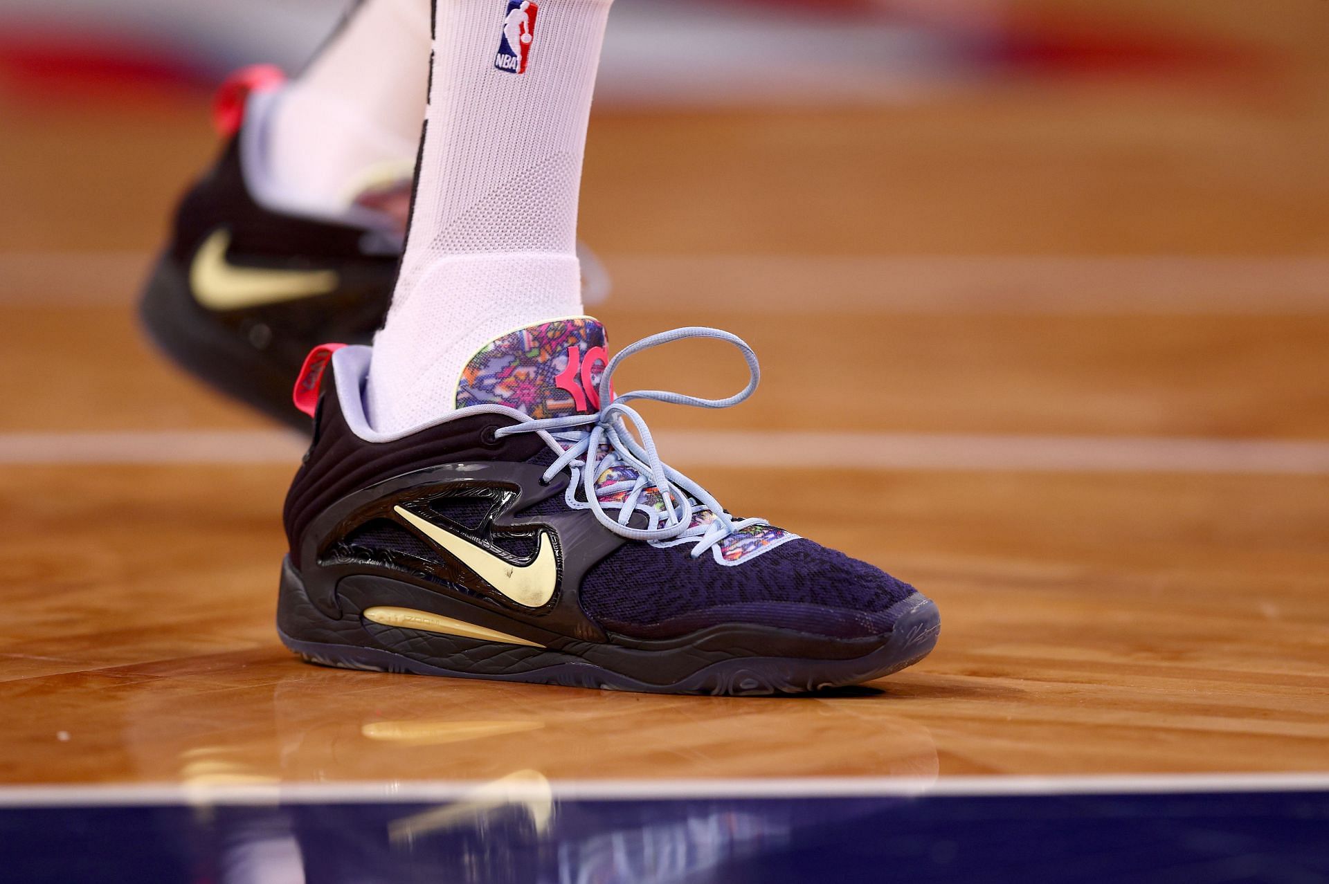 Kevin Durant&#039;s shoes were used against his haters (Image via Getty Images)