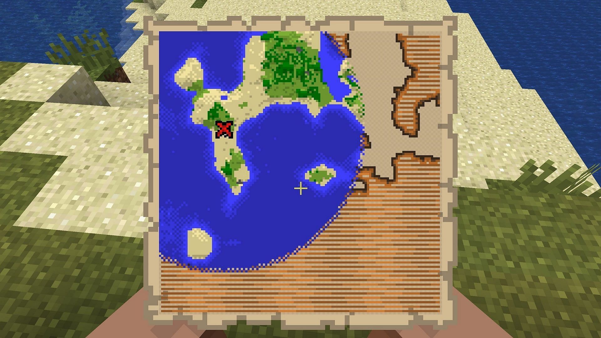 Treasure maps can lead to some great loot in Minecraft (Image via Minecraft Seeds HQ)