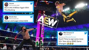 "Roman and Logan killed AEW" - Wrestling fans go nuts as Dynamite ratings fail to hit 1 million despite multiple WWE references this week