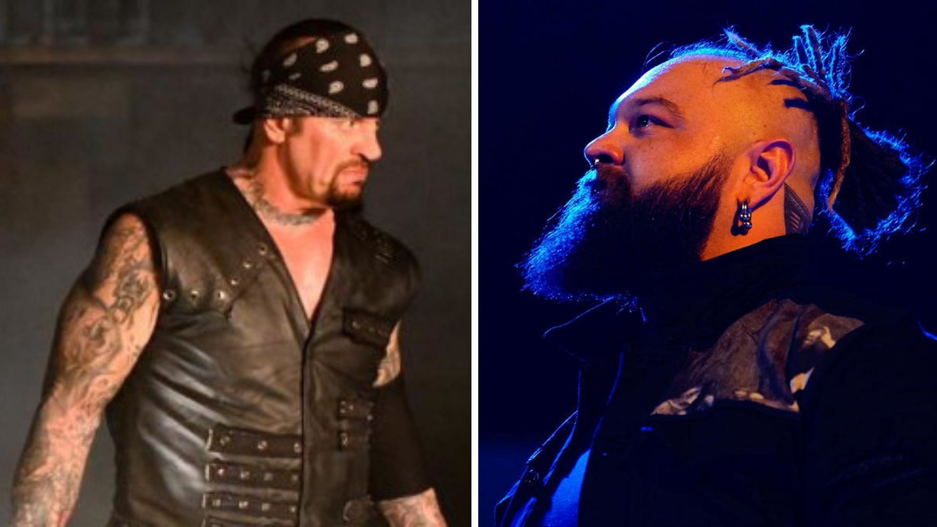 Hybrid of Deadman and Biker Taker (left) and Bray Wyatt (right)