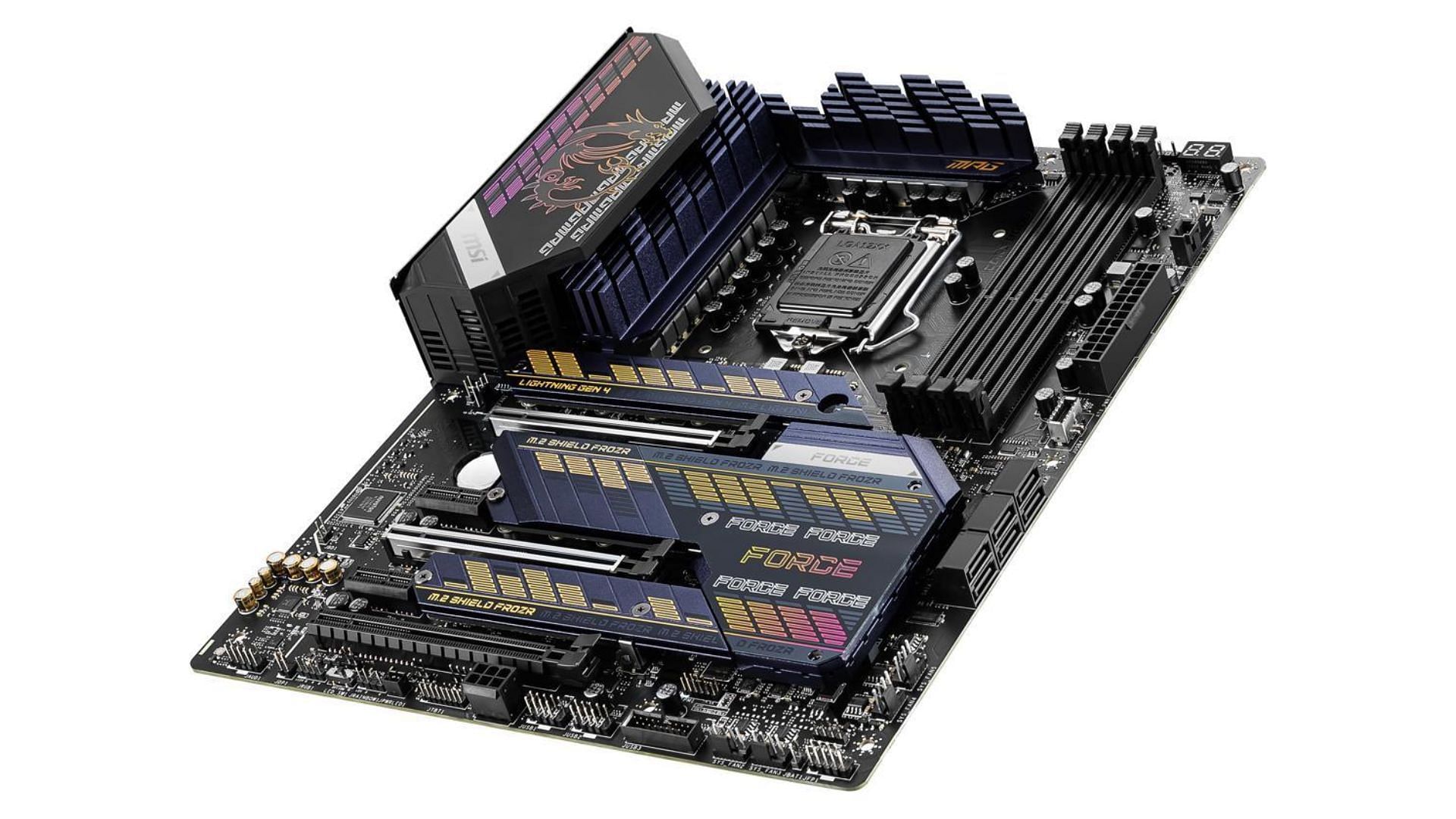 The MSI MPG Z590 Gaming Force LGA 1200 ATX motherboard (Image via Newegg)
