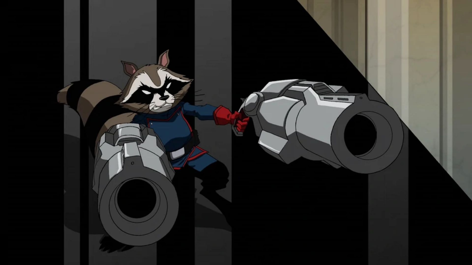 Rocket Raccoon in The Avengers: Earth&#039;s Mightiest Heroes (Image via Marvel)