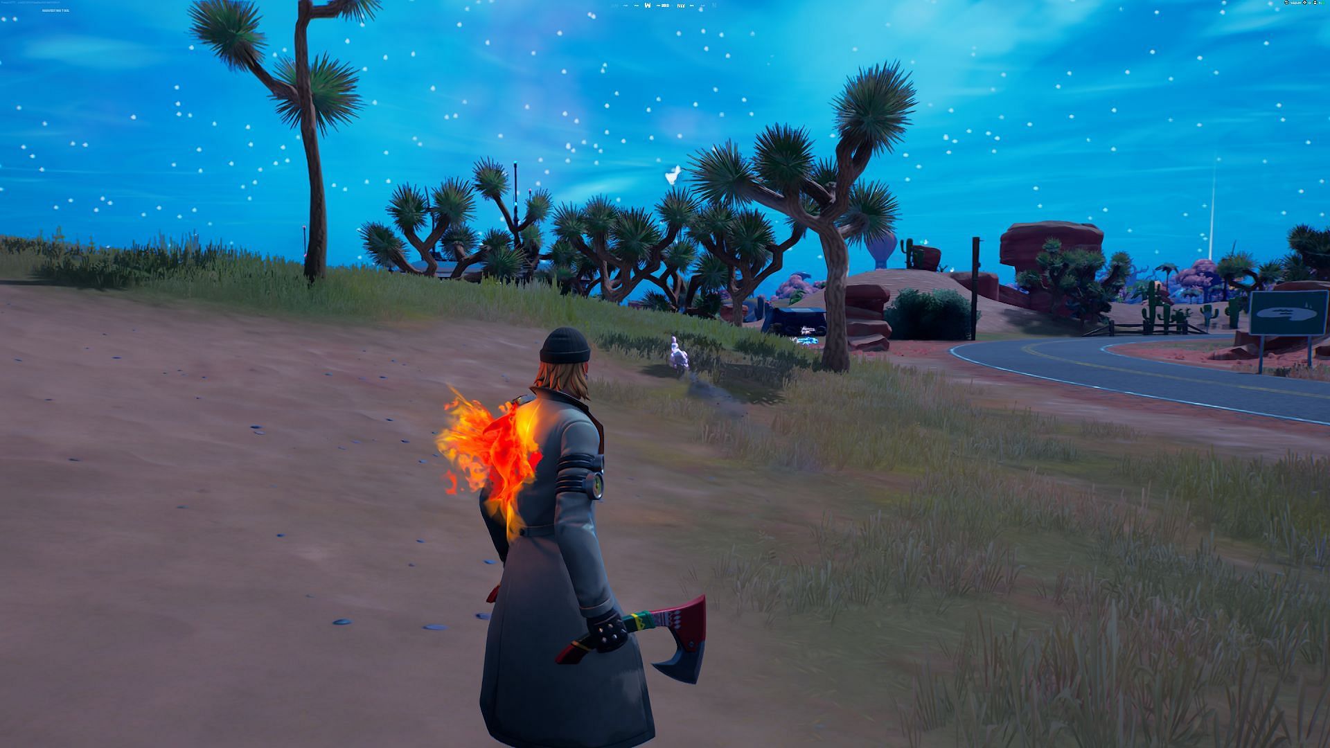 The chicken was just too fast to catch (Image via Epic Games/Fortnite)