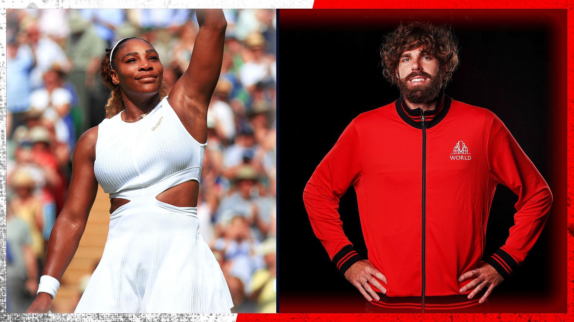 Reilly Opelka congratulated Serena Williams on winning the Portrait of the Nation award 