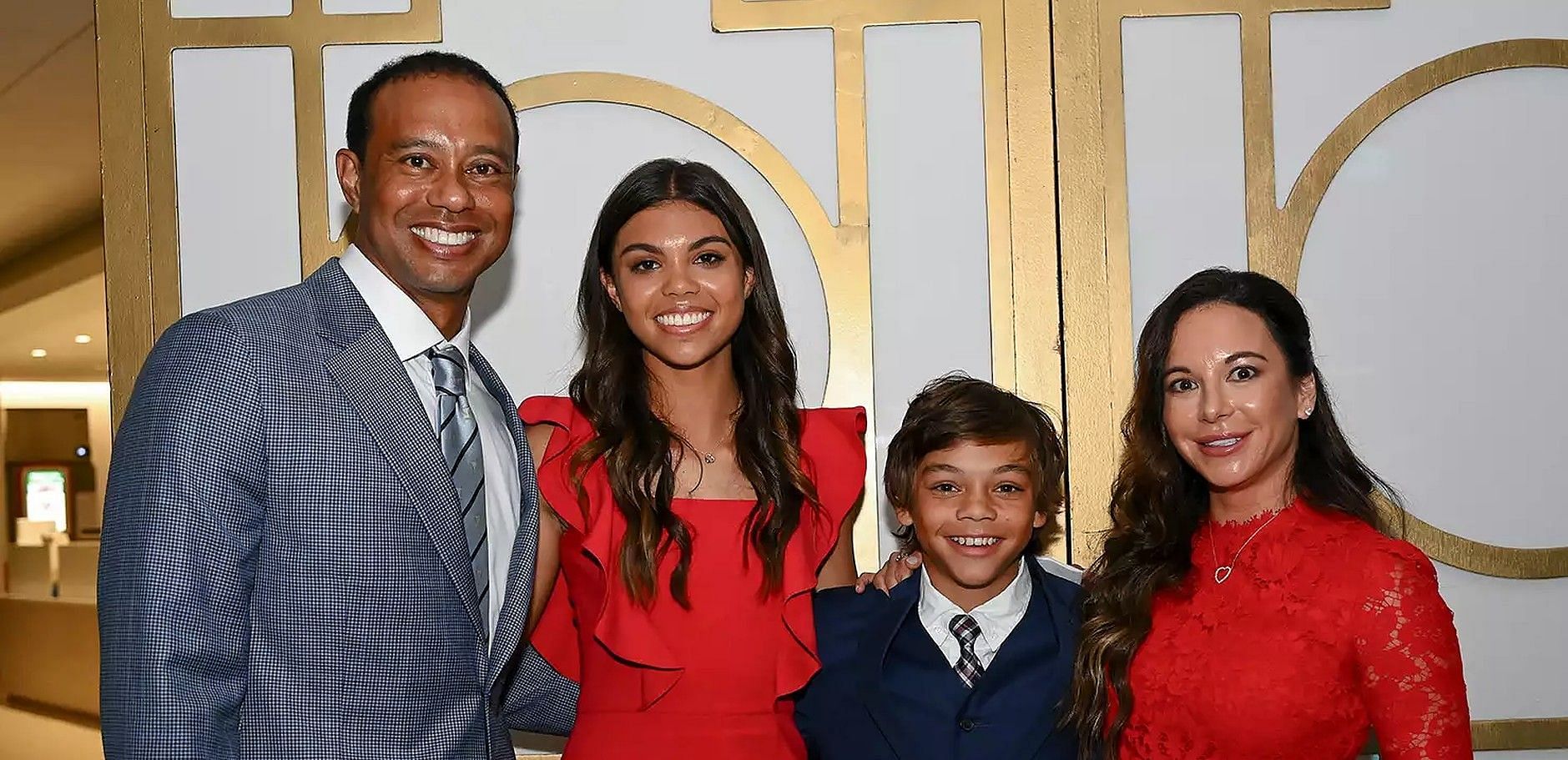 Tiger Woods with his family (Image via Getty)