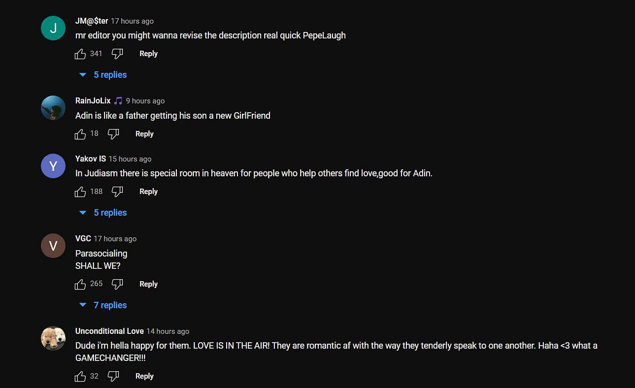 YouTube comments under the video (Image via xQc Clips/ YouTube)
