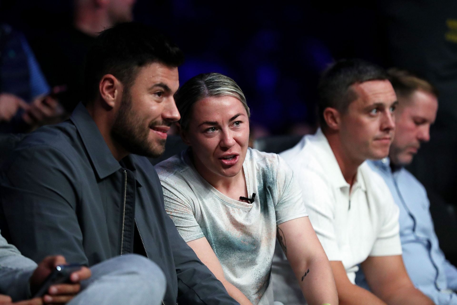 Molly McCann at a boxing event in Liverpool