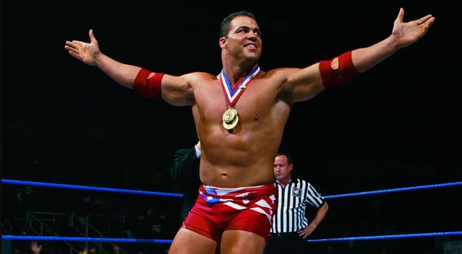 Former Intercontinental Champion reacts to Kurt Angle's first wrestling promo, compares him to Stone Cold Steve Austin