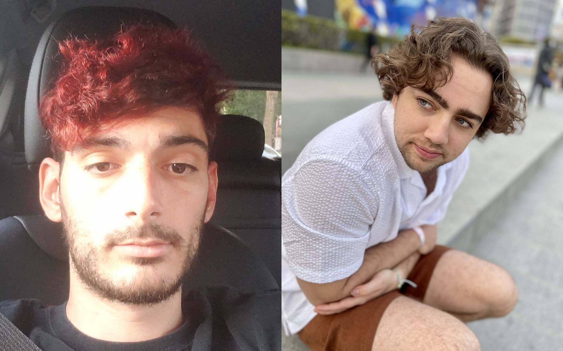 Ice Poseidon talks about a recent controversy in which he leaked Mizkif DMs (Images via Ice Poseidon and Mizkif/Twitter)