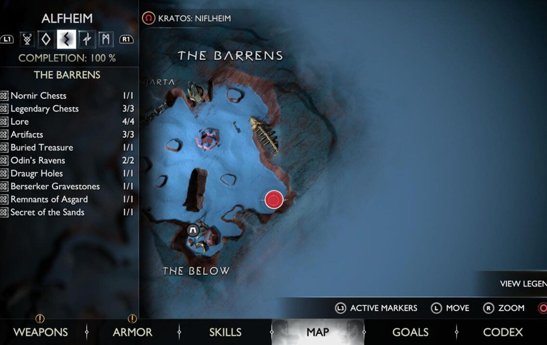 The Barrens have two boss fights involving three enemies (Image via Santa Monica Studio)