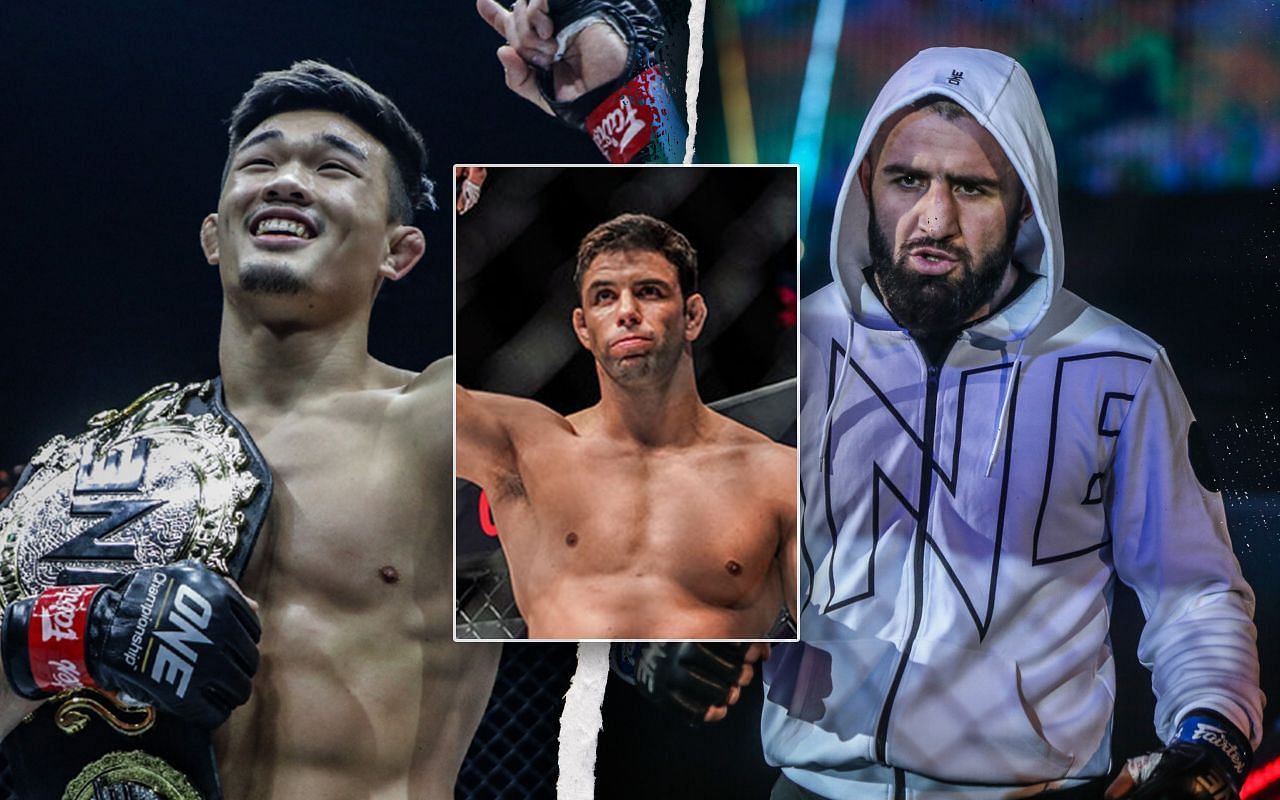 [Photo Credit: ONE Championship] Christian Lee, Marcus &lsquo;Buchecha&rsquo; Almeida, Kiamrian Abbasov