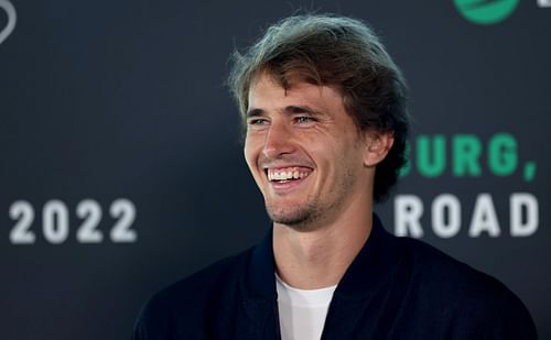 Alexander Zverev at the Davis Cup press conference