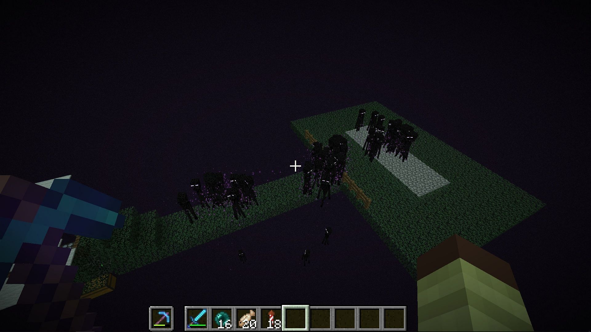 A Redditor shows off their enderman farm build (Image via r/mnecraft by u/jkbkcr)