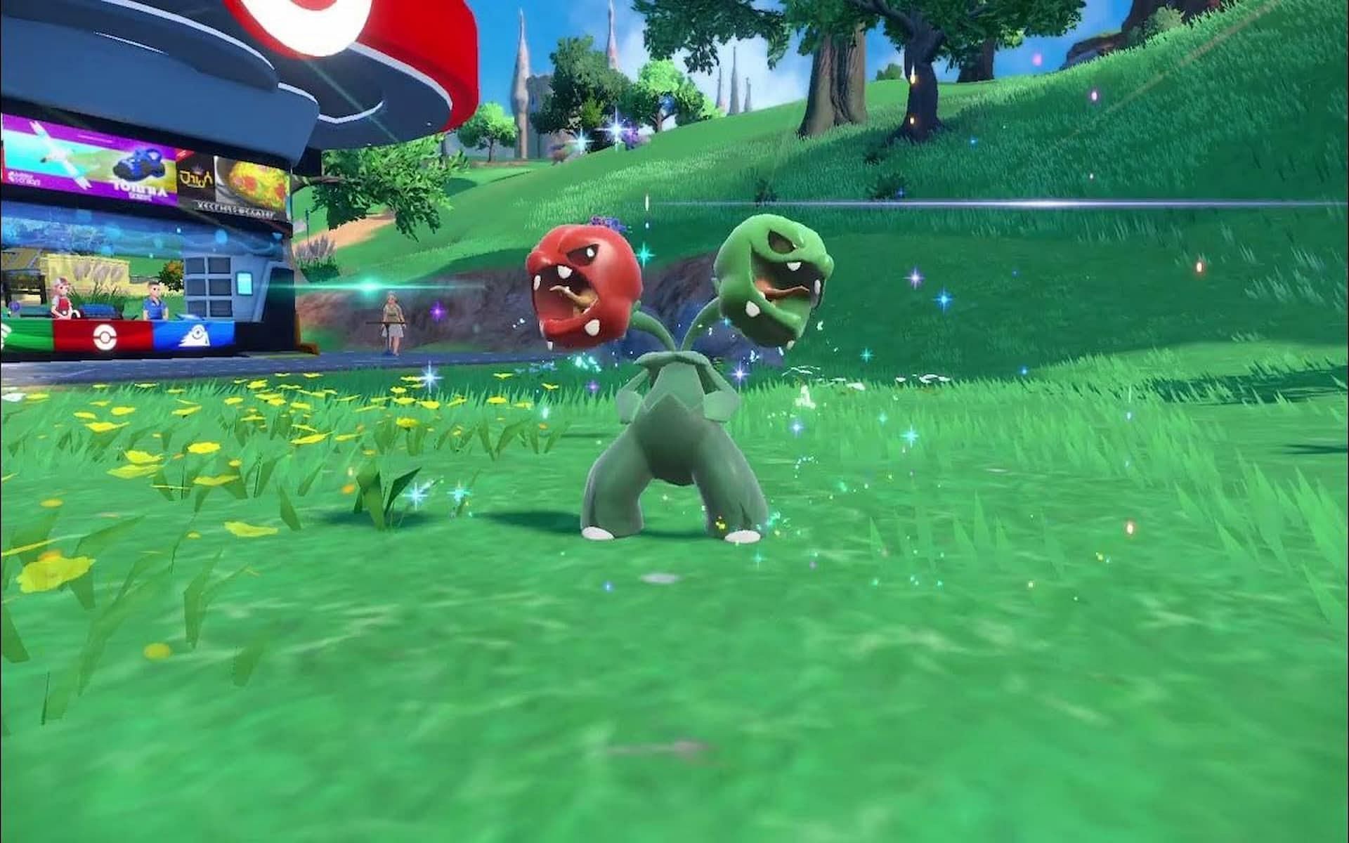 Players can get a Grass and Fire type Pokemon with Scovillain (Image via YouTube/PerfectParadox)