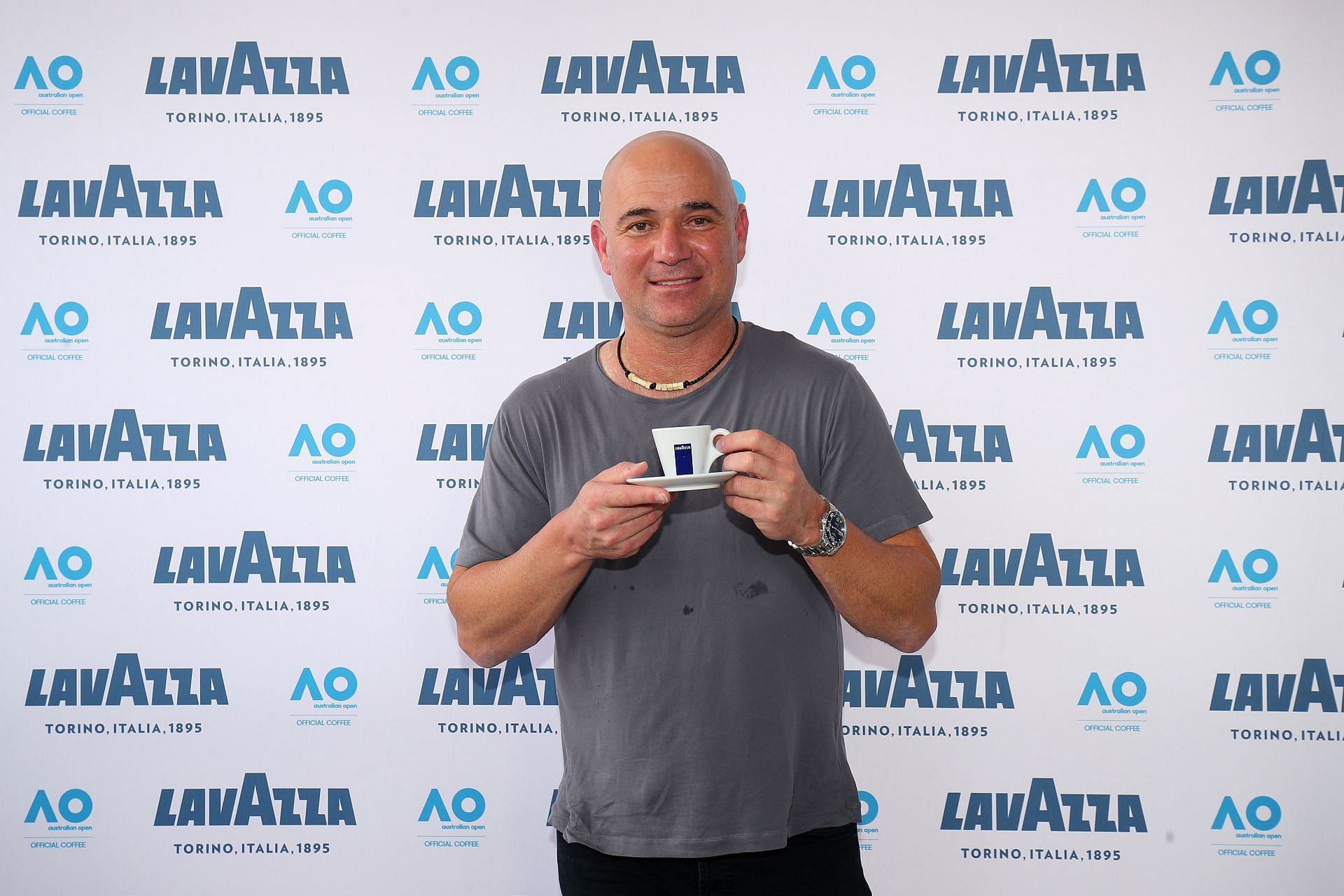 Andre Agassi at the 2019 Australian Open.
