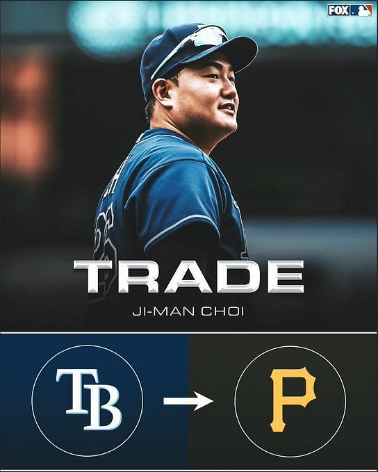 Pittsburgh Pirates acquire power-hitting first-baseman Ji-Man Choi in trade