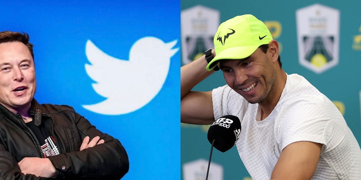 Elon Musk (L) and Rafael Nadal (R)