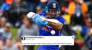 "Priceless asset" - Fans react as Washington Sundar’s timely fifty saves India's blushes