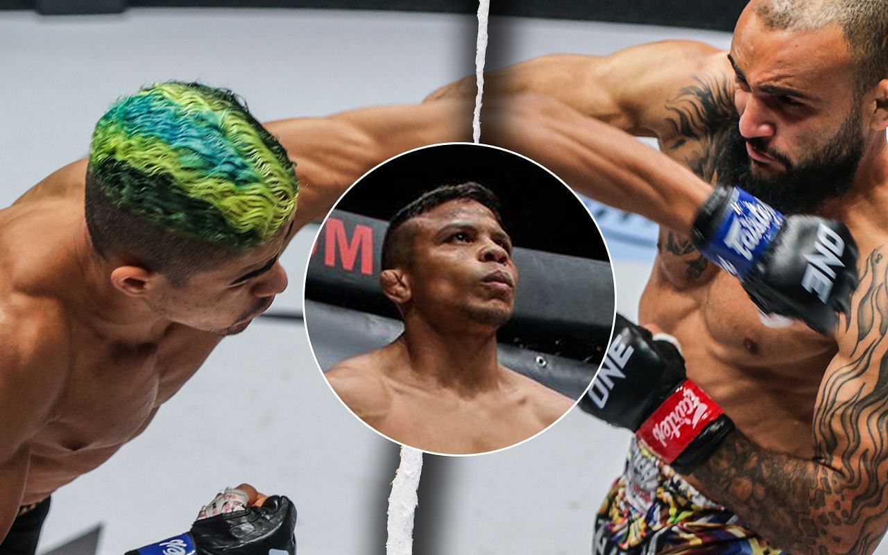 [Photo Credit: ONE Championship] Fabricio Andrade, Bibiano Fernandes, John Lineker