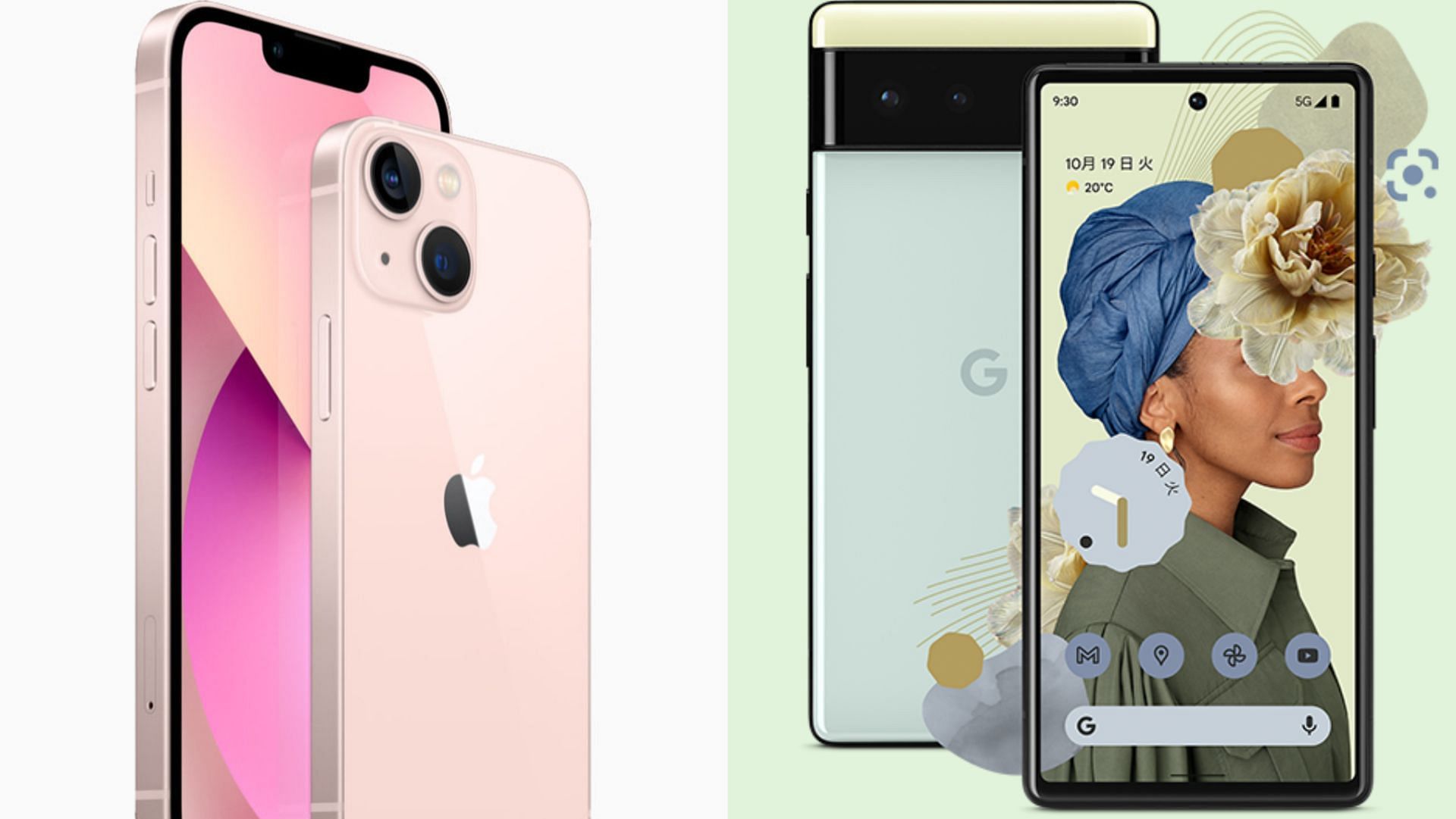 The two devices have been dominant names in the mobile industry (Images via Apple, Google)