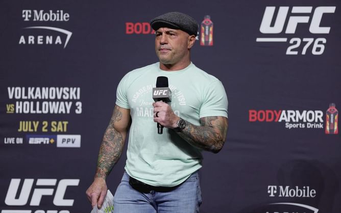 "This is almost beyond belief" - Joe Rogan left speechless by viral video of man climbing staircase whilst balancing another man on his head