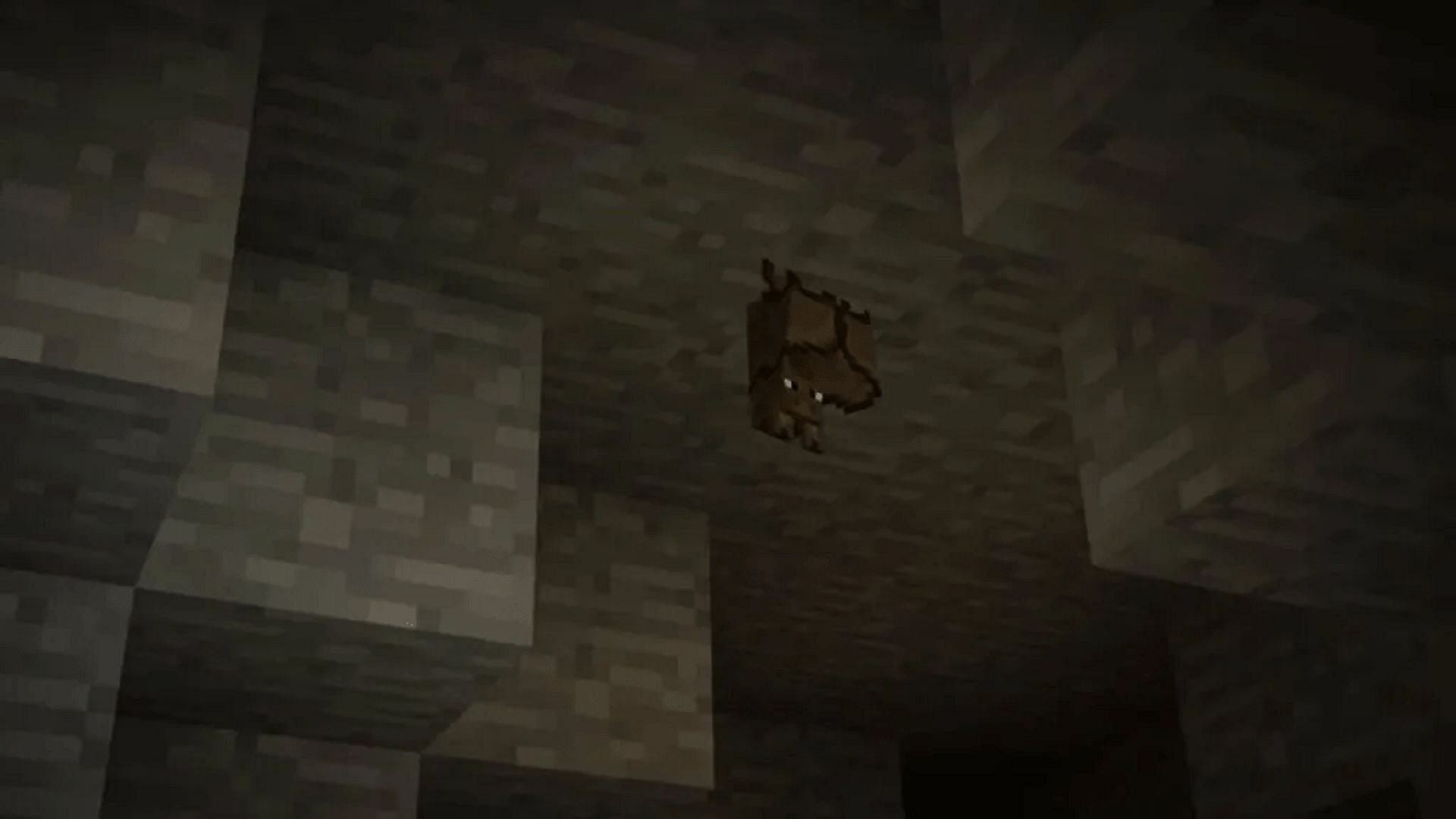 Bats in Minecraft tend to frequent tunnels (Image via Mojang)