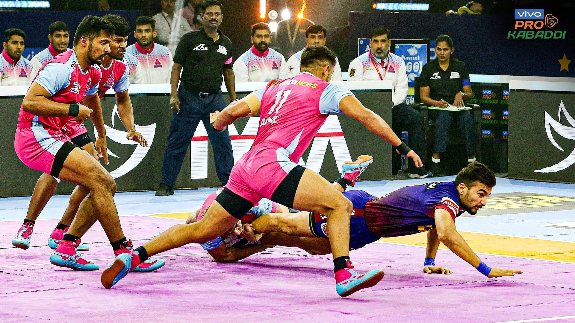 3 matches happened in the Pro Kabaddi League yesterday (Image: PKL/Twitter)