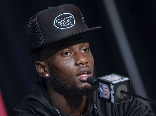 Kaiir Elam at the NFL Combine