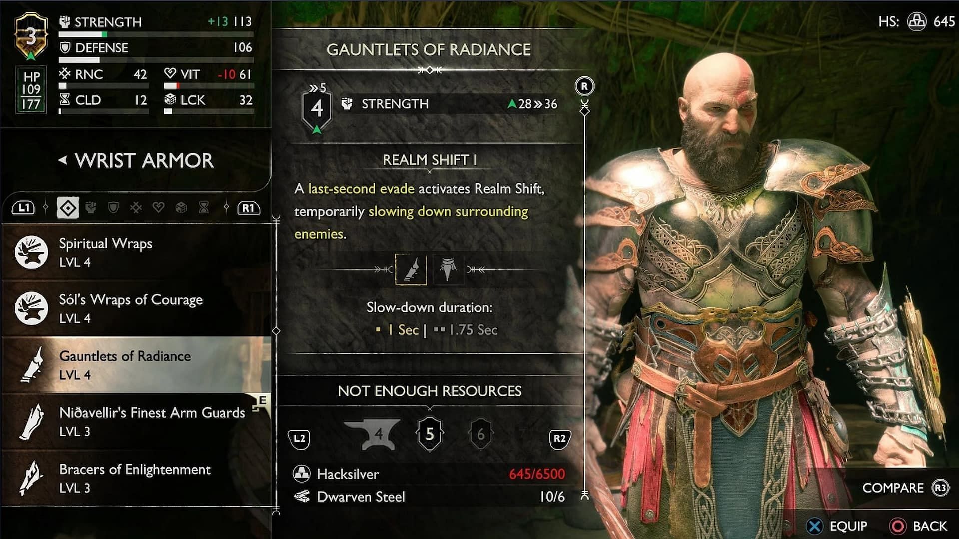 Radiance Armor set in God of War Ragnarok (Image via Santa Monica Studio)