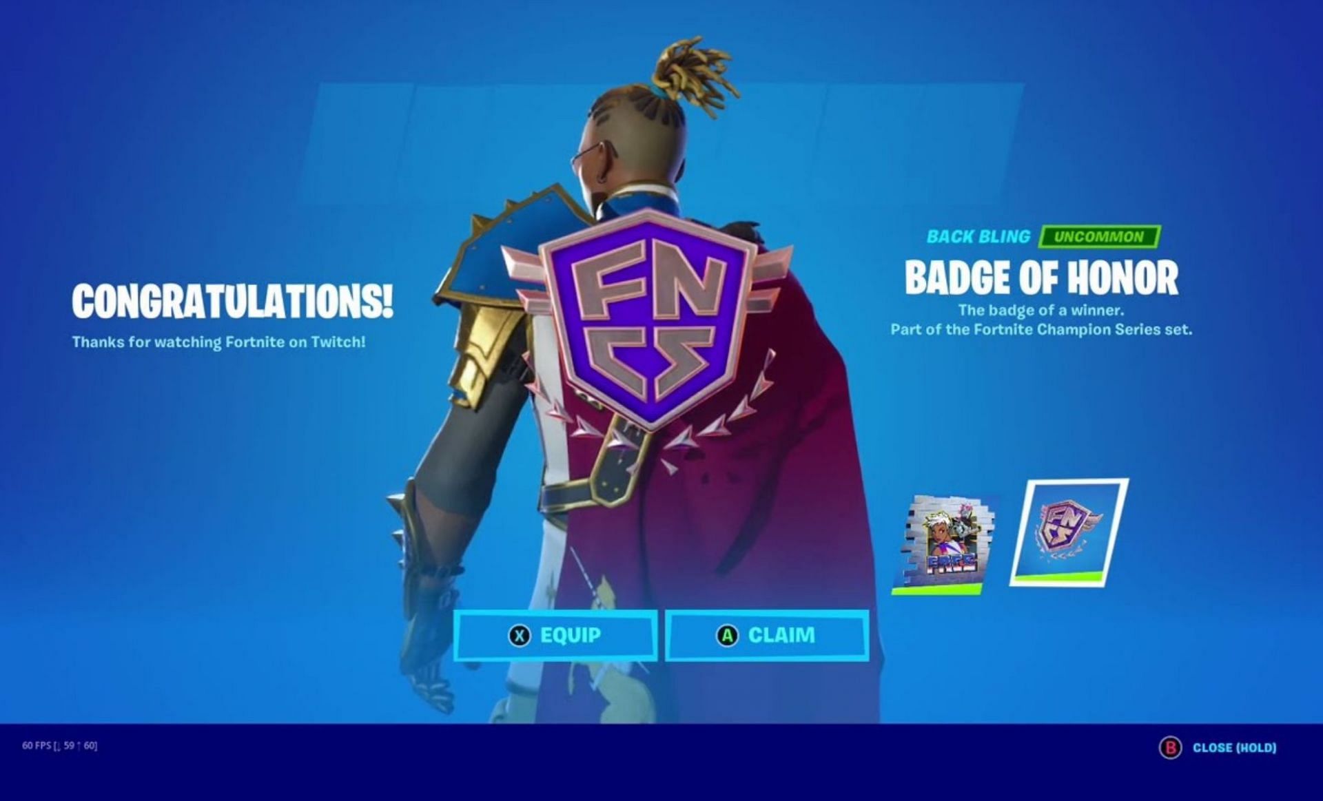 The Badge of Honor back bling (Image via The Brothers on YouTube)