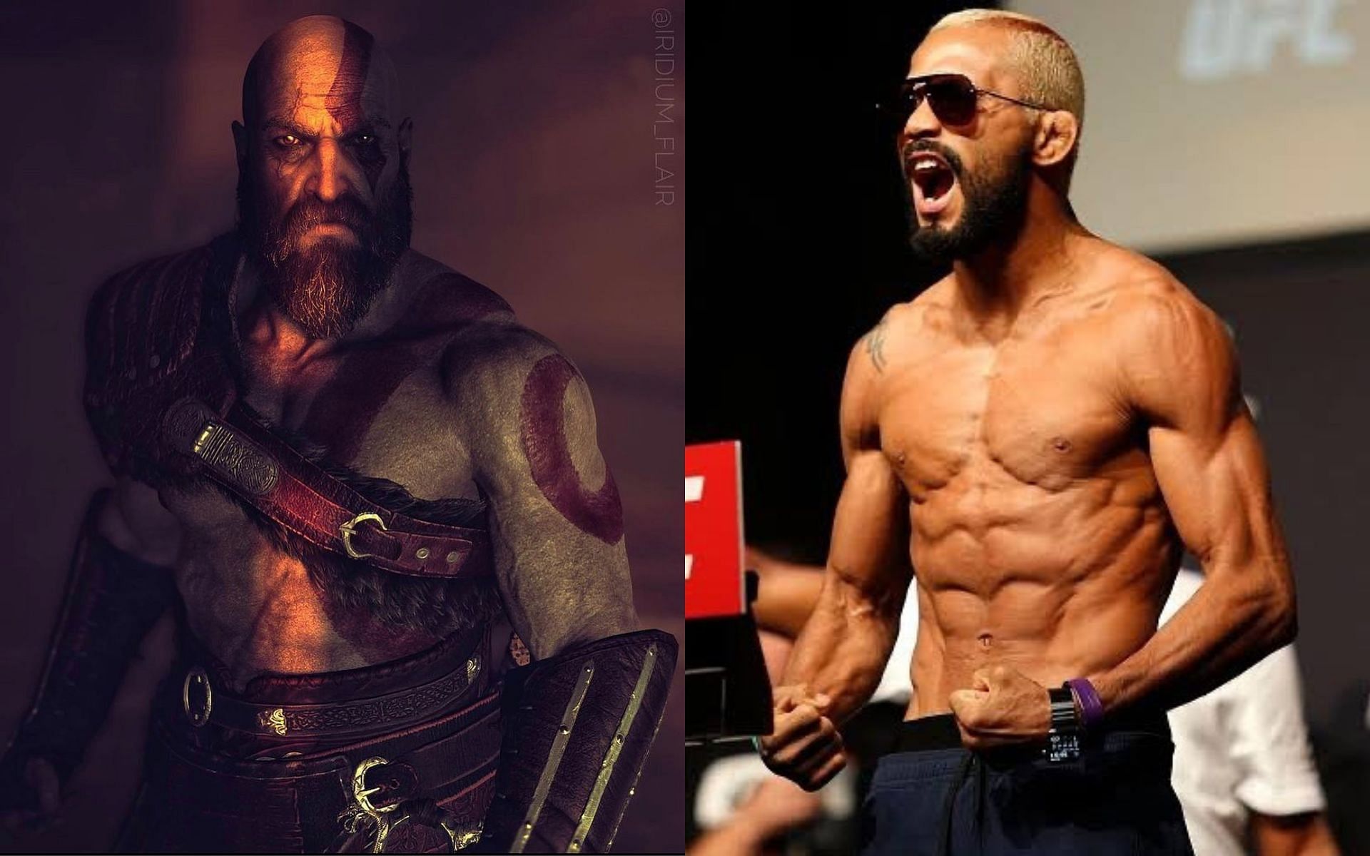 Kratos (left) Deiveson Figueiredo (right) [Image courtesy @officiallykratos @daico_deusdaguerra Instagram]