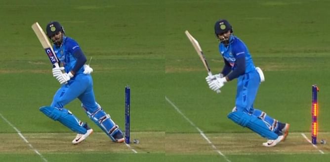 VIDEO : श्रेयस अय्यर हुए हिट विकेट, 2 टी20 मैचों में 2 भारतीय बल्लेबाज बने शिकार