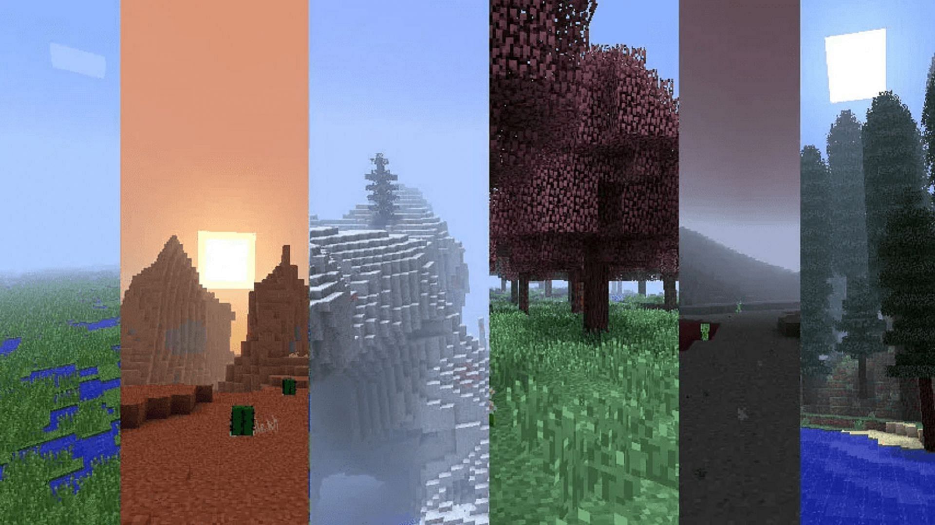 Various biomes will be analyzed over the course of the web series (Image via Mojang)