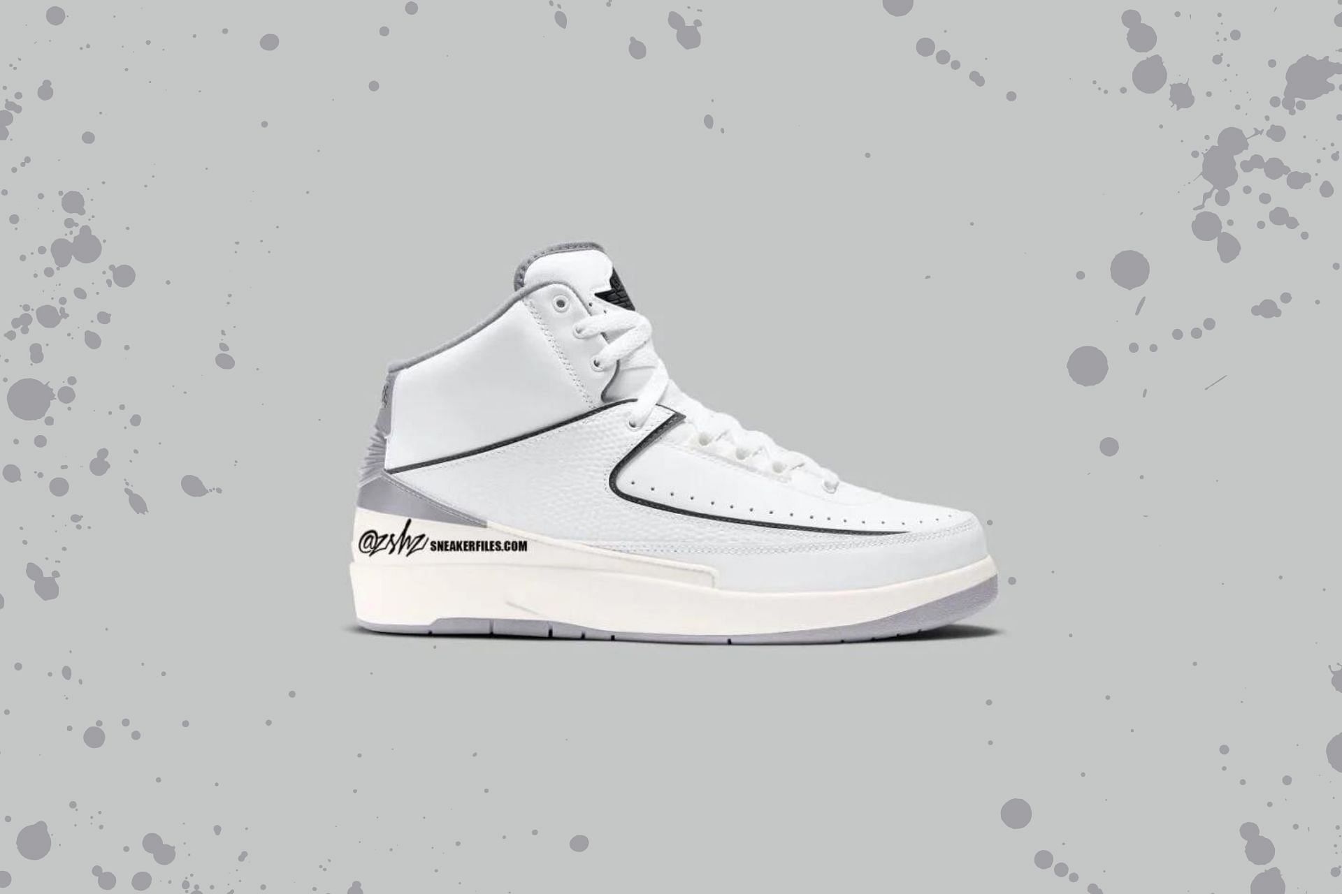 Air Jordan 2 Retro Neutral Grey shoes (Image via Instagram/@zsneakerheadz)