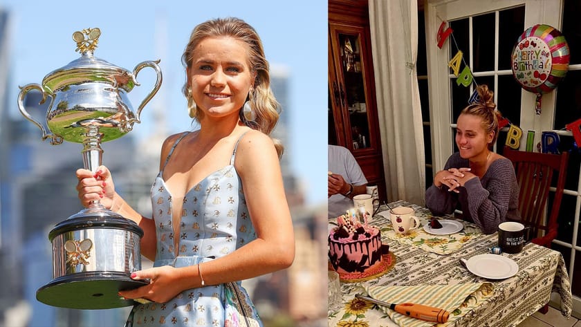 In pictures: Former Australian Open champion Sofia Kenin celebrates her
