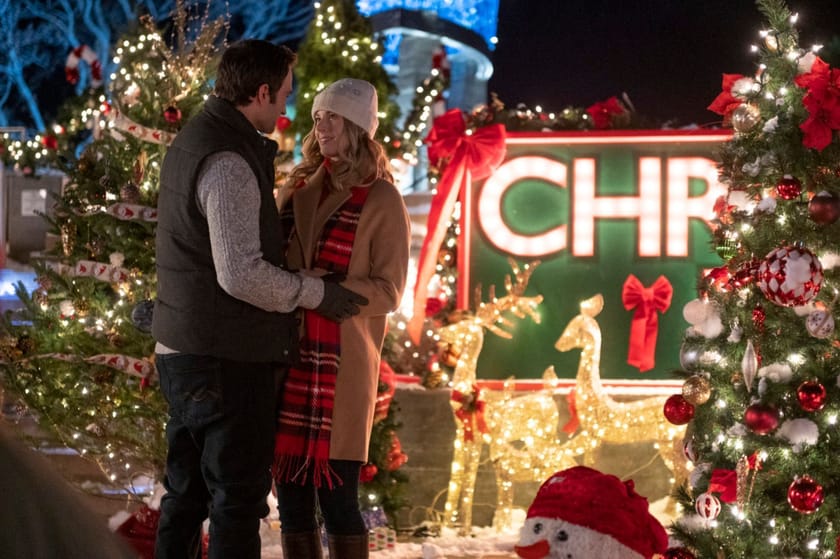 My Favorite Christmas Tree cast list Emma Johnson, Giles Panton and