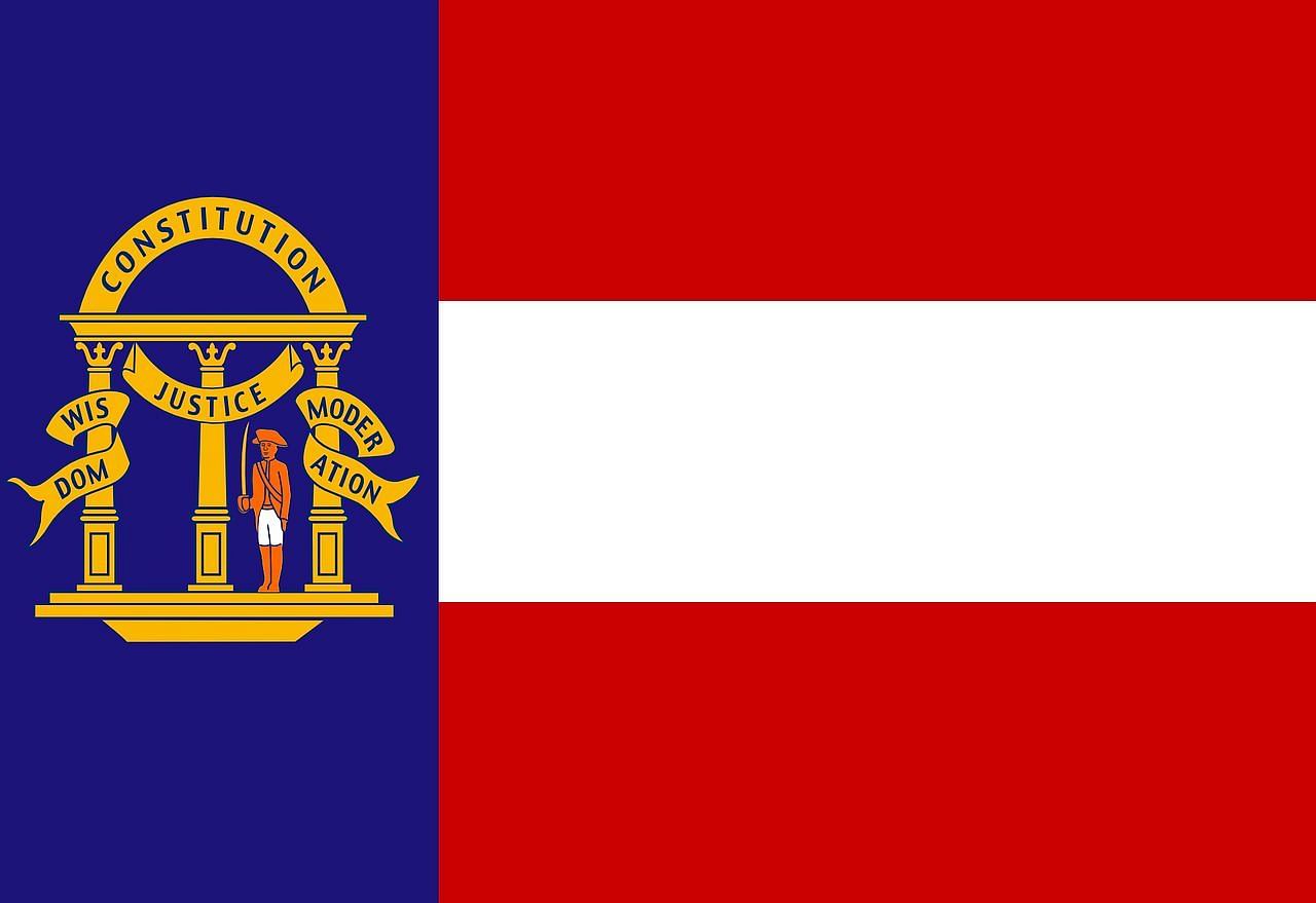 The Georgia state flag [Image credit: Getty]
