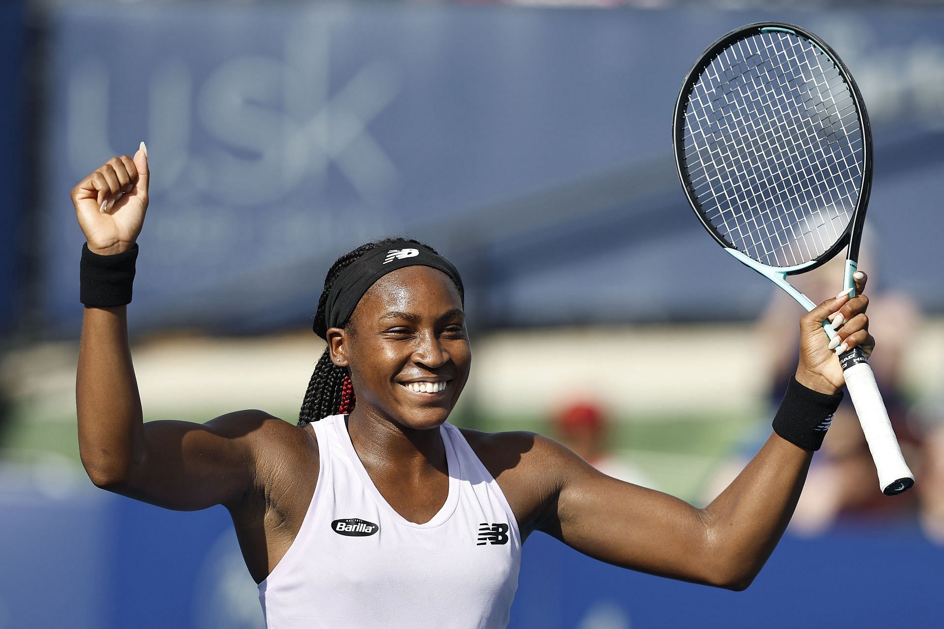 Coco Gauff at the 2022 San Diego Open.