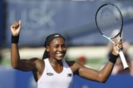 Coco Gauff at the 2022 San Diego Open.