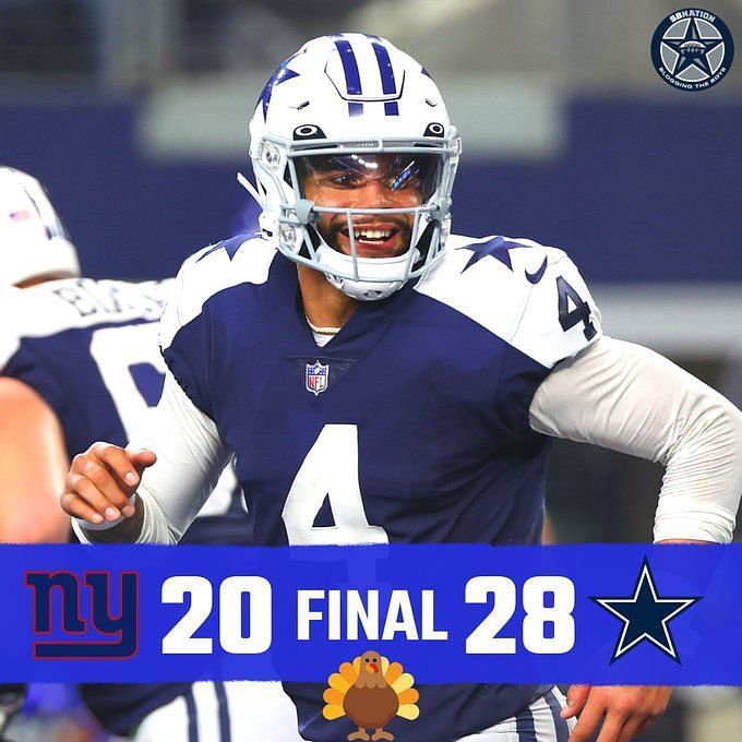 Cowboys vs. Giants: 5 stars from the Dallas 28-20 Thanksgiving victory -  Blogging The Boys